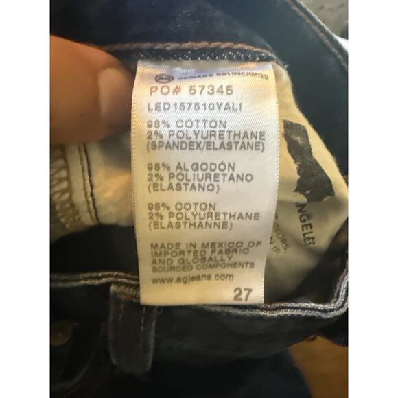 AG Adriano Goldschmied The Legging Ankle Jeans Size 27 Dark Wash Stretch Denim - Picture 8 of 8